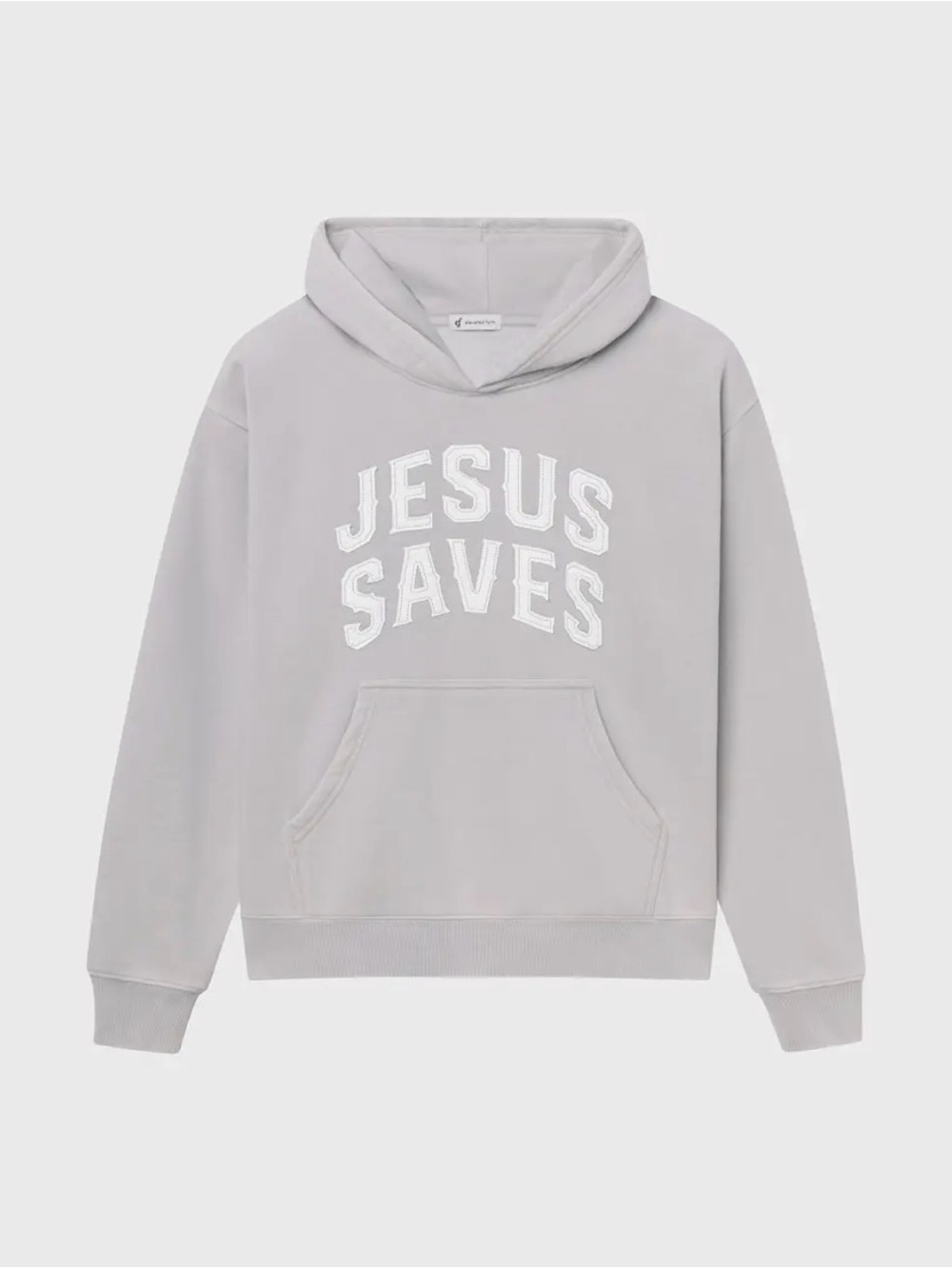 Women's Grey 'Jesus Saves' Pullover Hoodie